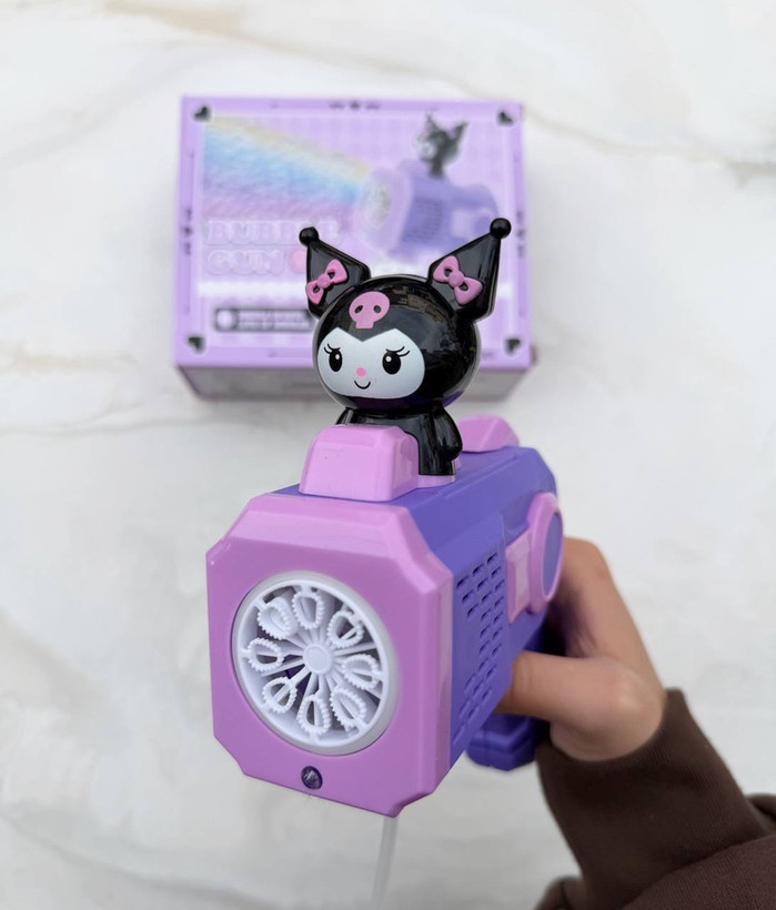 تفنگ حباب ساز باتری خور کرومی