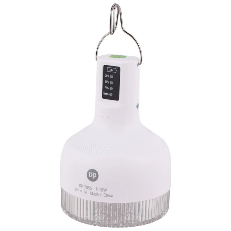چراغ آویز چادر دی پی مدل DP-7855 18W با نور مهتابی