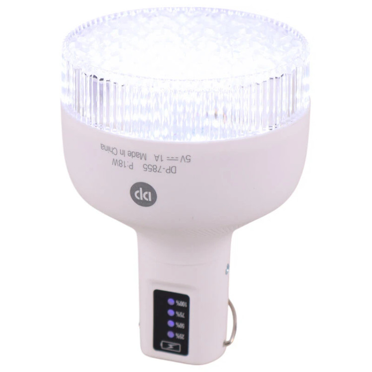 چراغ آویز چادر دی پی مدل DP-7855 18W با نور مهتابی