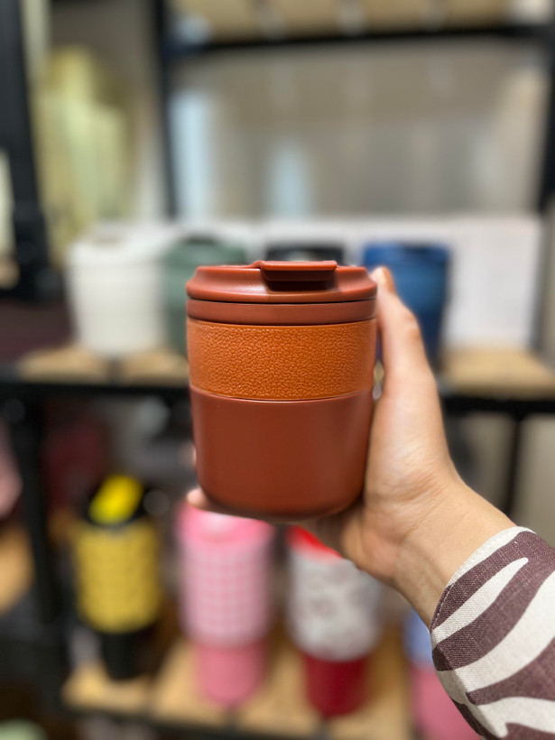 مینی تراول ماگ کمر چرمی