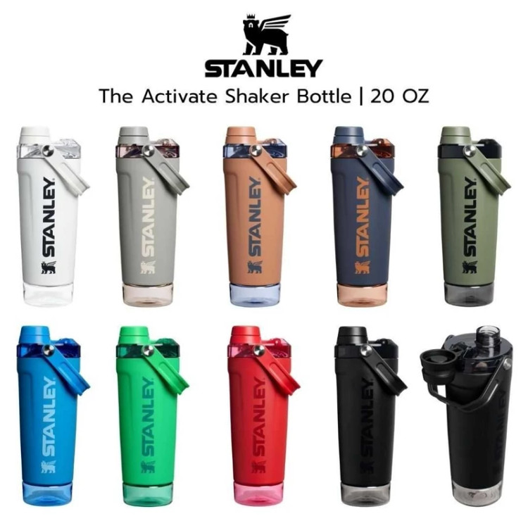 شیکر استنلی اورجینال 590 میل مدل ACTIVATE SHAKER BOTTLE مخزن دار