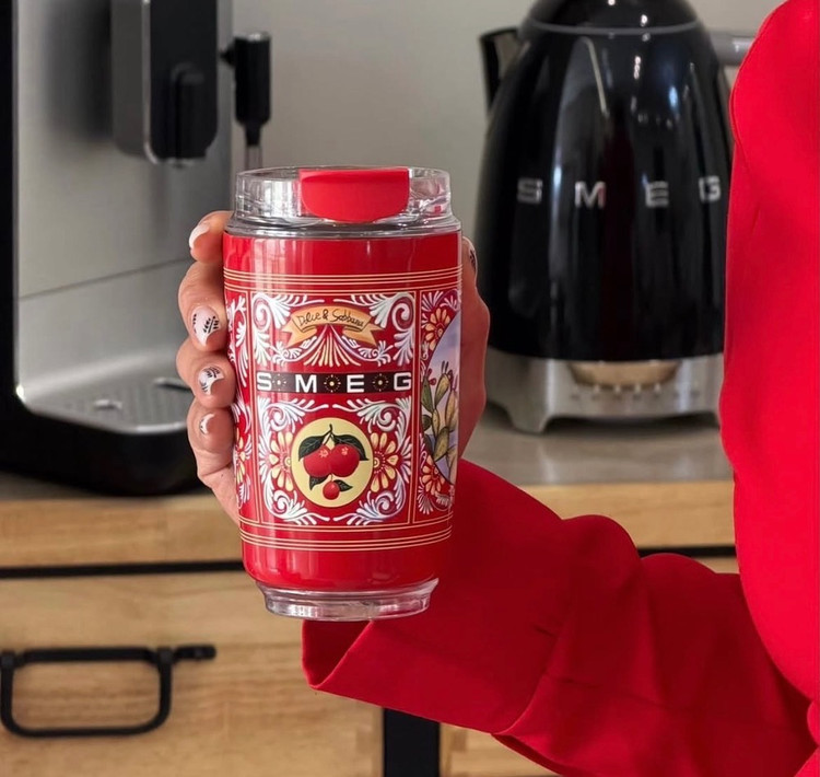 تراول ماگ اسمگ اورجینال طرح دولچه گابانا SMEG Dolce & Gabbana