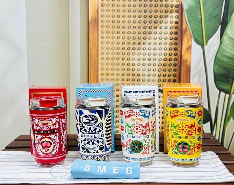 تراول ماگ اسمگ اورجینال طرح دولچه گابانا SMEG Dolce & Gabbana