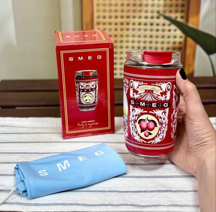 تراول ماگ اسمگ اورجینال طرح دولچه گابانا SMEG Dolce & Gabbana