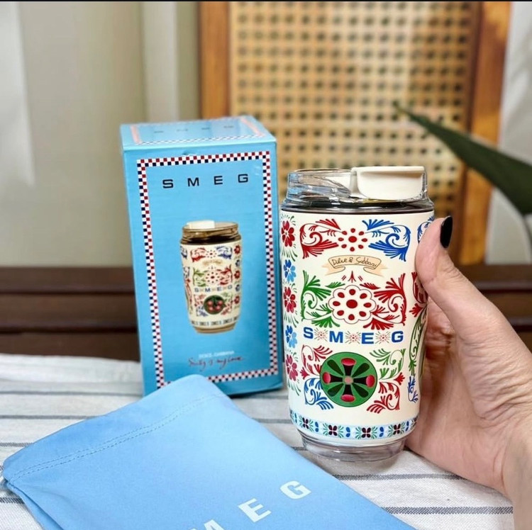 تراول ماگ اسمگ اورجینال طرح دولچه گابانا SMEG Dolce & Gabbana