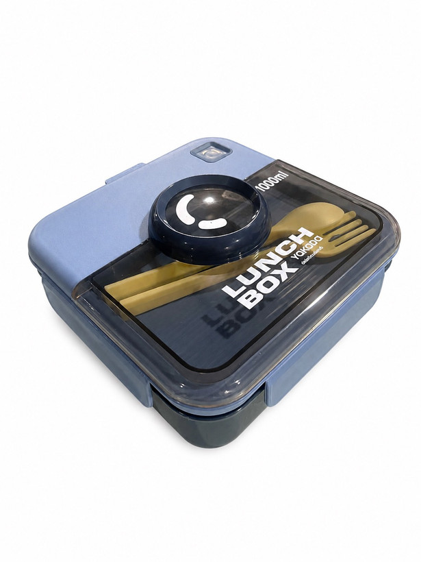 ظرف غذا همراه با قاشق و چنگال مدل camera lunch box