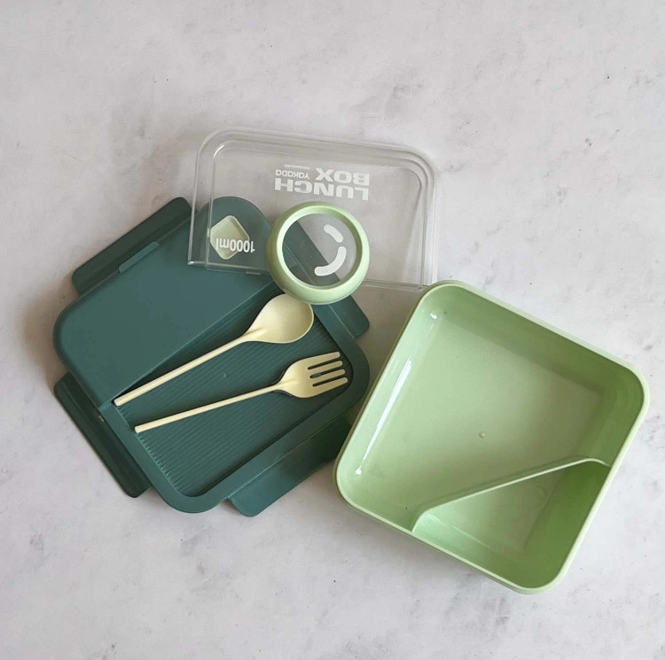 ظرف غذا همراه با قاشق و چنگال مدل camera lunch box