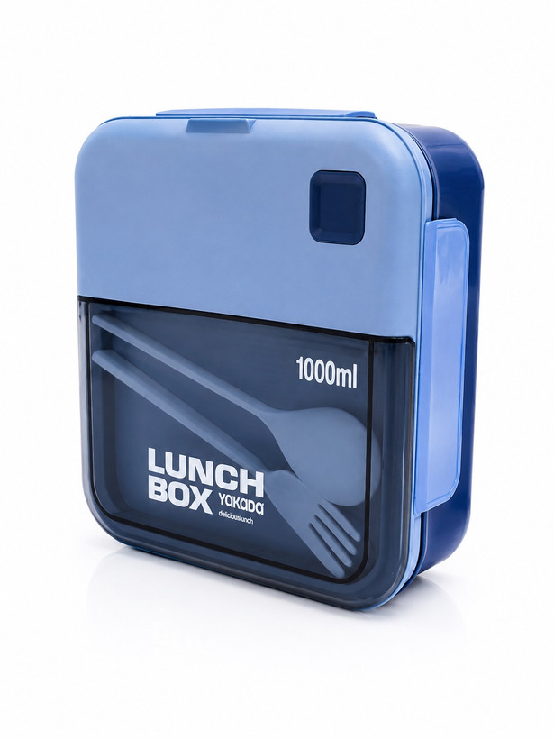 ظرف غذا همراه با قاشق و چنگال مدل lunch box